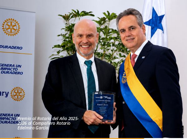 Edelmiro García – rotario del año 2025 – 2026